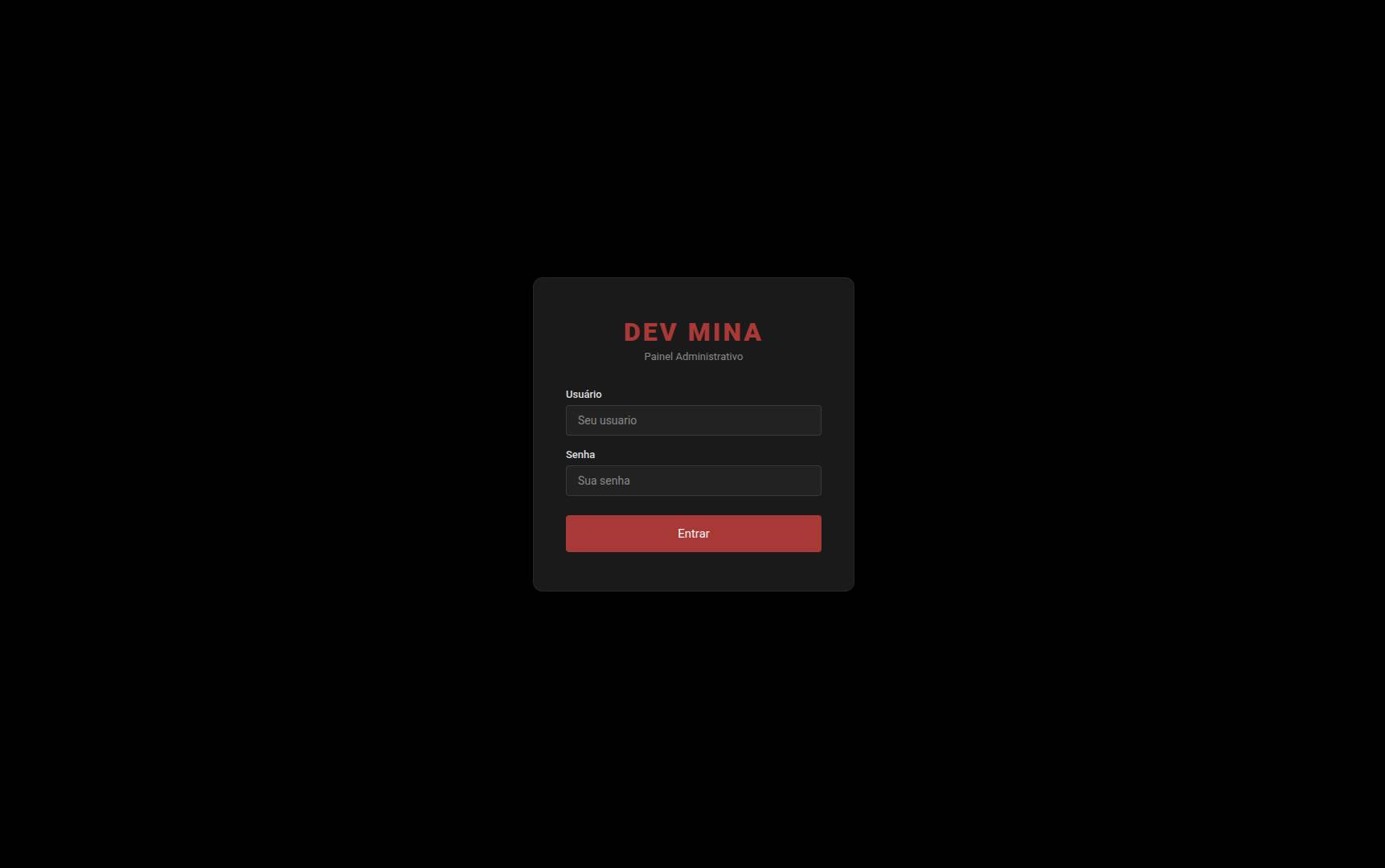 Dev Mina CMS — painel administrativo